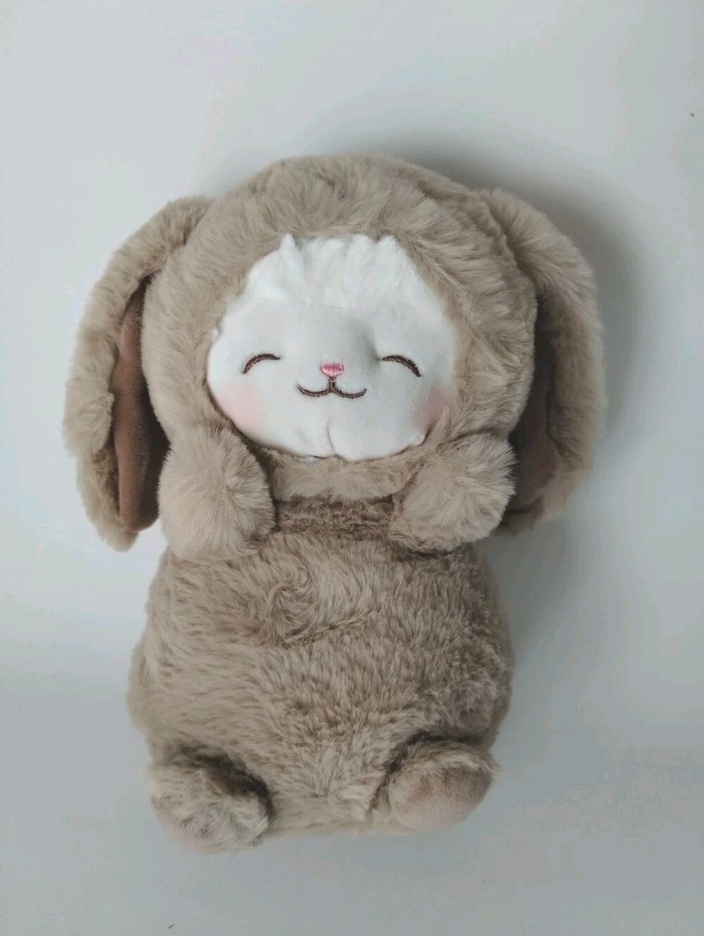 Miniso Baby Lamb Baa Brown Rabbit Soft Plush Stuffed Animal 10”